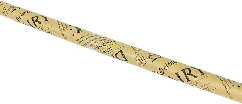 DAISO Cafe Pattern Brown Wrapping Paper - Image 1